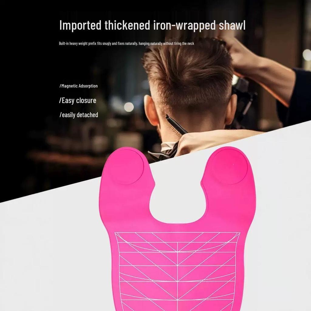 Silicone Hairdressing Neck Wrap Shawl for Perming, Dyeing, and Cutting - Anti-Split Ends, Oil Treatment, Portable Hair Styling Tool