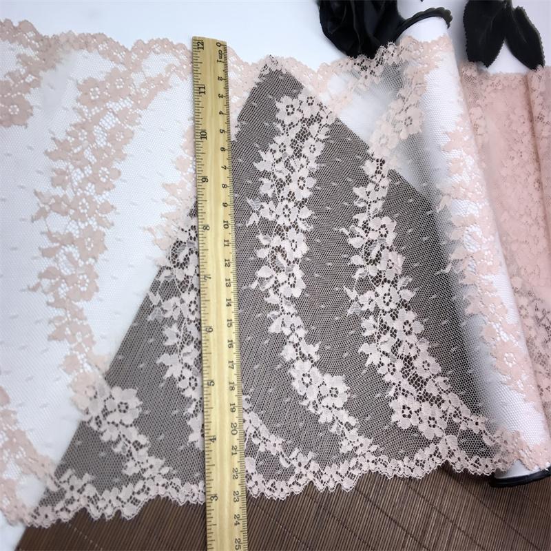 23.5cm wide Spandex Lace, Daisy Floral Elastic Stretchy Lace for Lingerie, Bra, Underwear, Sewing & Crafting