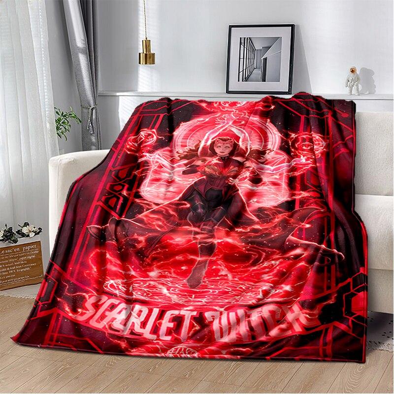 Scarlet Witch blanket sofa bed Plush blanket animation custom blanket  flannel warm soft plush Halloween thin blanket