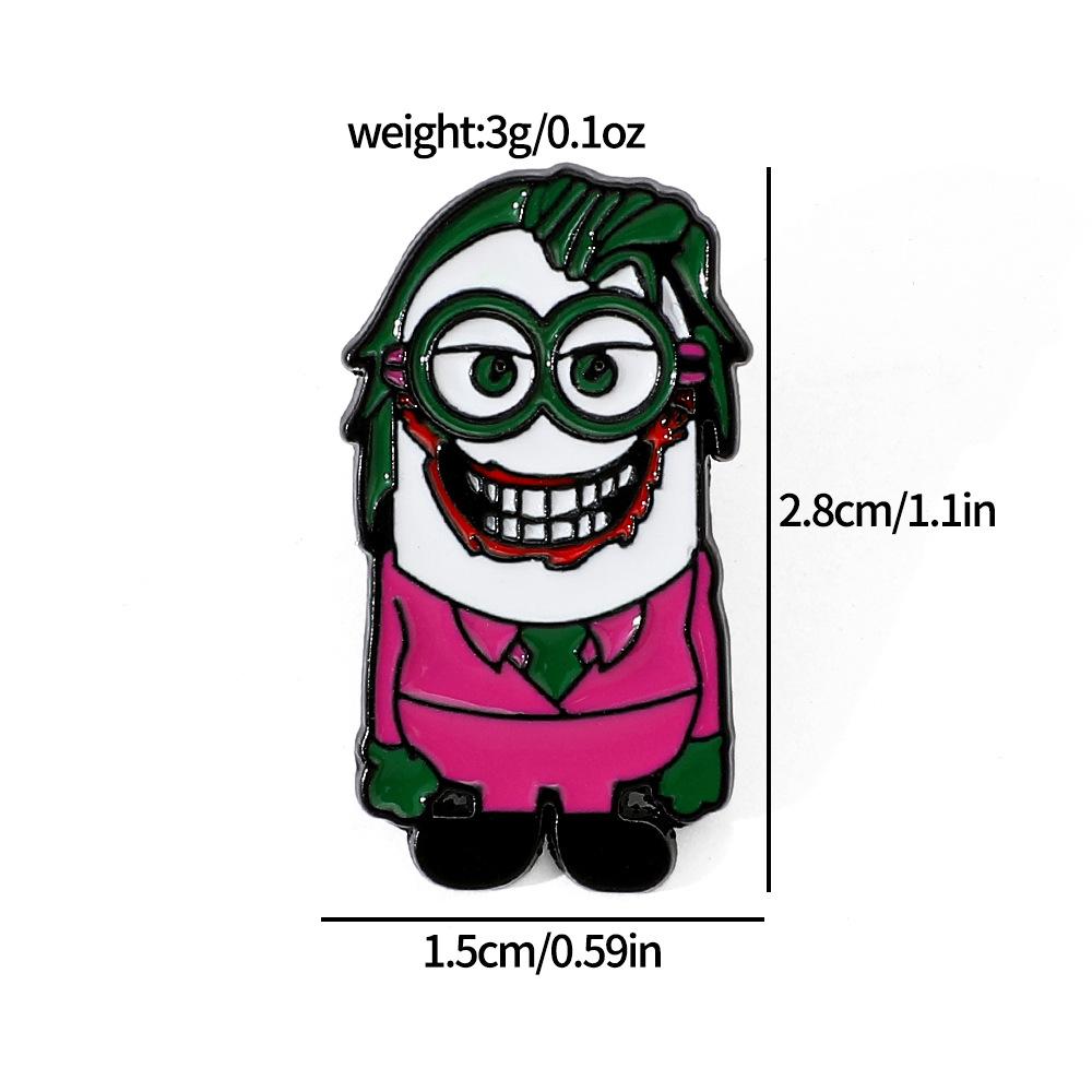 Европейские и американские кино и телеперсонажи металлические значки супермен миньоны форма супергероя миньоны сплав брошь