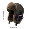 Trapper Hat Thickened Waterproof Thermal Outdoor Ear Flaps Trapper Hat Face Warmer for Winter Sports Skiing Running Hiking