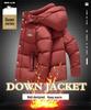 2025 Winter Men's Hooded Down Jacket - Korean Style, Warm, Stand Collar, White Duck Down for Middle-Aged & Young