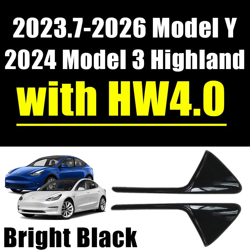 Car Side Camera Protective Cover ABS Carbon Fiber Protective Cover Turn Signal Cover Suitable for Tesla Model 3 Model Y