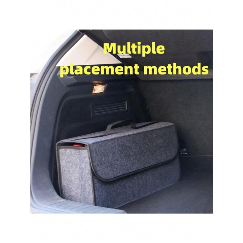 1pc Collapsible Car Trunk Storage Box, Auto Interior Organizer