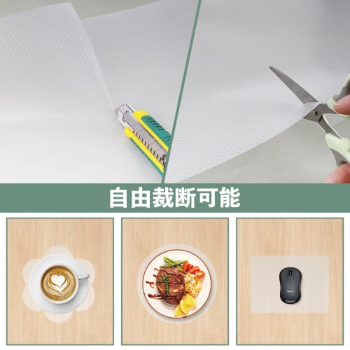 Origuuds Kitchen Shelf Sheet, Drawer Sheet, Free-Cut EVA Protective Sheet, Anti-Slip Furniture Protector for Cupboards, Refrigerators, and Drawers (Cl