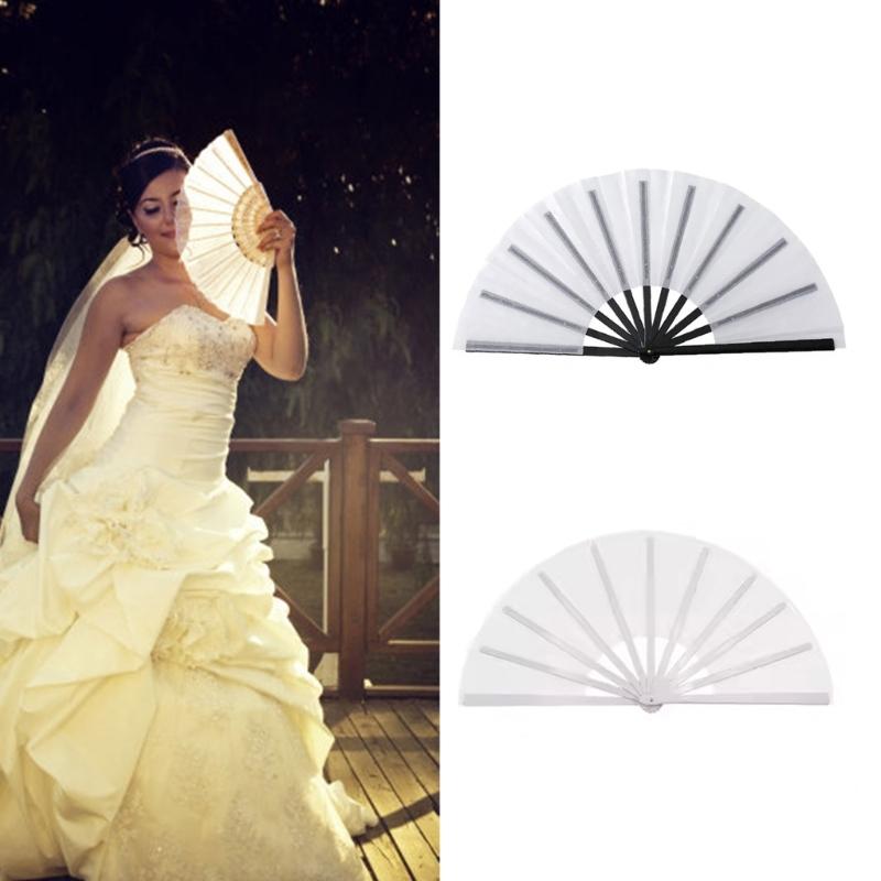 DIY Rohlinge Handventilator Wärmeübertragung Druck Faltbarer Handventilator für Tanzen, Hochzeitsauftritte Party Sublimationsventilator