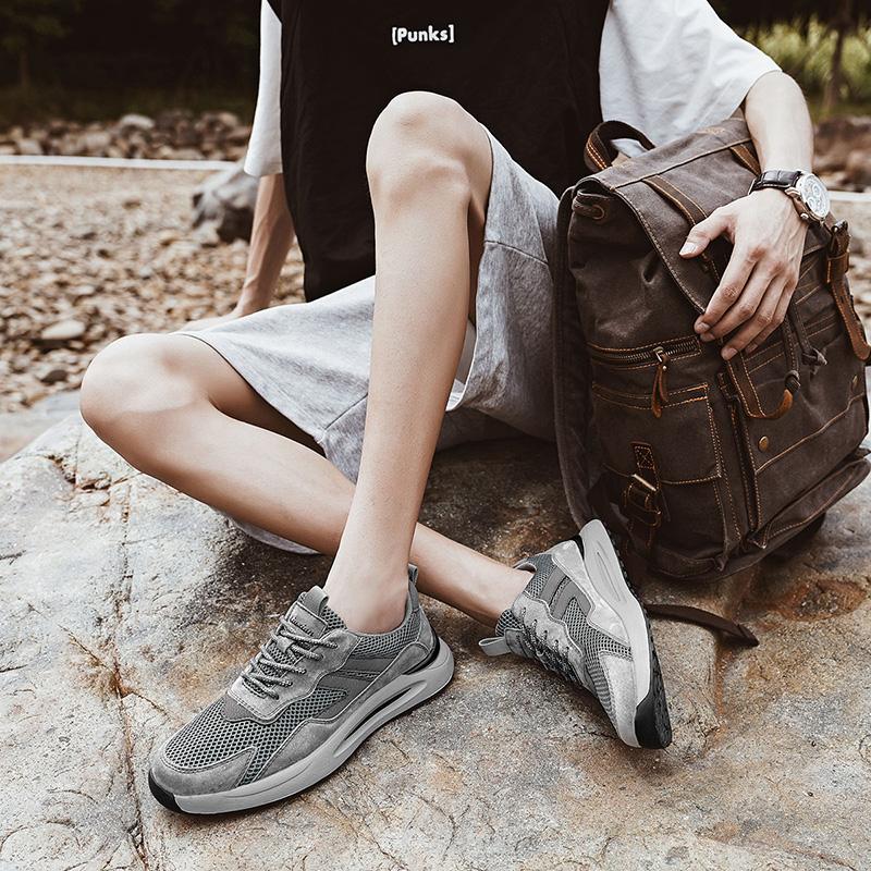 Men's Breathable Casual Sneakers Outdoor Non-slip Soft Breathable Men's Shoes