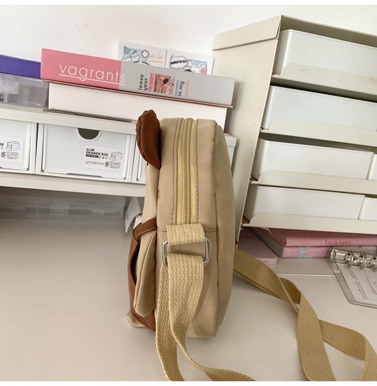 Torebka dziecięca damska torba typu crossbody torba na ramię z kreskówkowym misiem