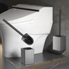 Toilet Brush Toilet Holder Bathroom Acssories Creative Wall Mounted Aluminum Alloy Lavatory Brush Toilet Brush Holder Set