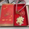 999 Pure Gold Zodiac Horse Keychain Pendant - New Year Gift