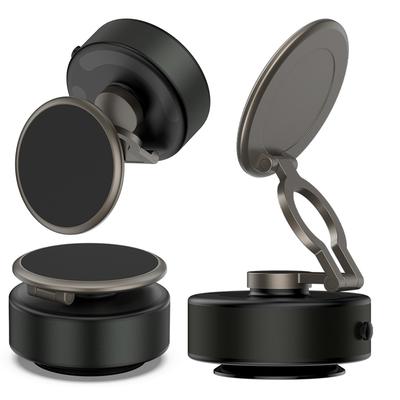 Para suporte de telefone celular Magsafe 360° giratório dobrável magnético vácuo adsorção ventosa suporte para iPhone/Samsung/Xiaomi