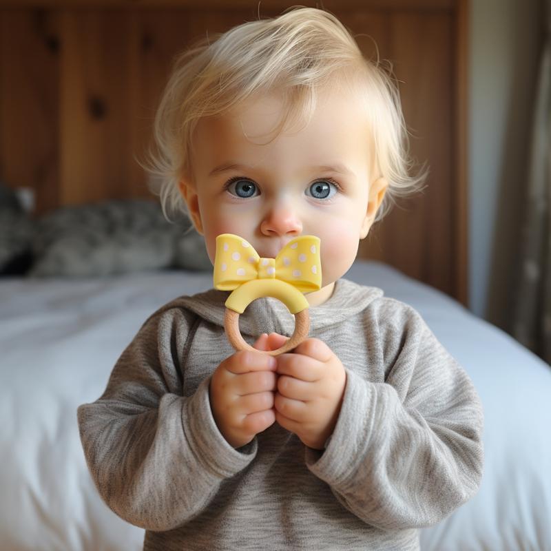 1 Stück Baby Silikon Beißring Zahnungs Kauspielzeug Bpa Frei Silikon Diy Schnullerkette Halsketten Anhänger Cartoon Tier Beißringe