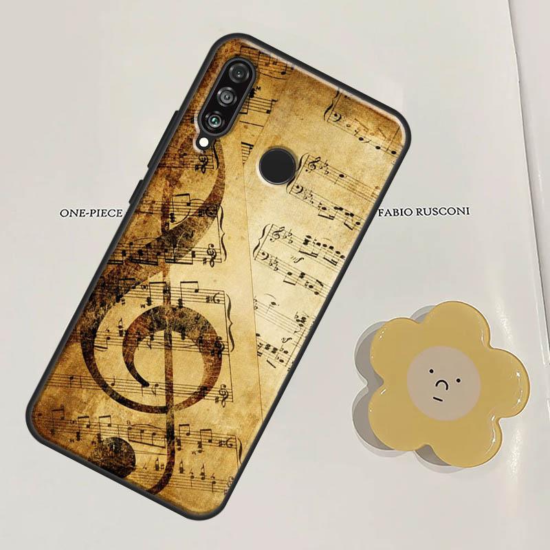 Musiknotensymbol Klavier Für Huawei Nova Y60 Y70 Y90 Y61 Y91 3i 7i 8i 11i Nova 9 10 SE 11 Pro P20 P40 P30 Lite Hülle