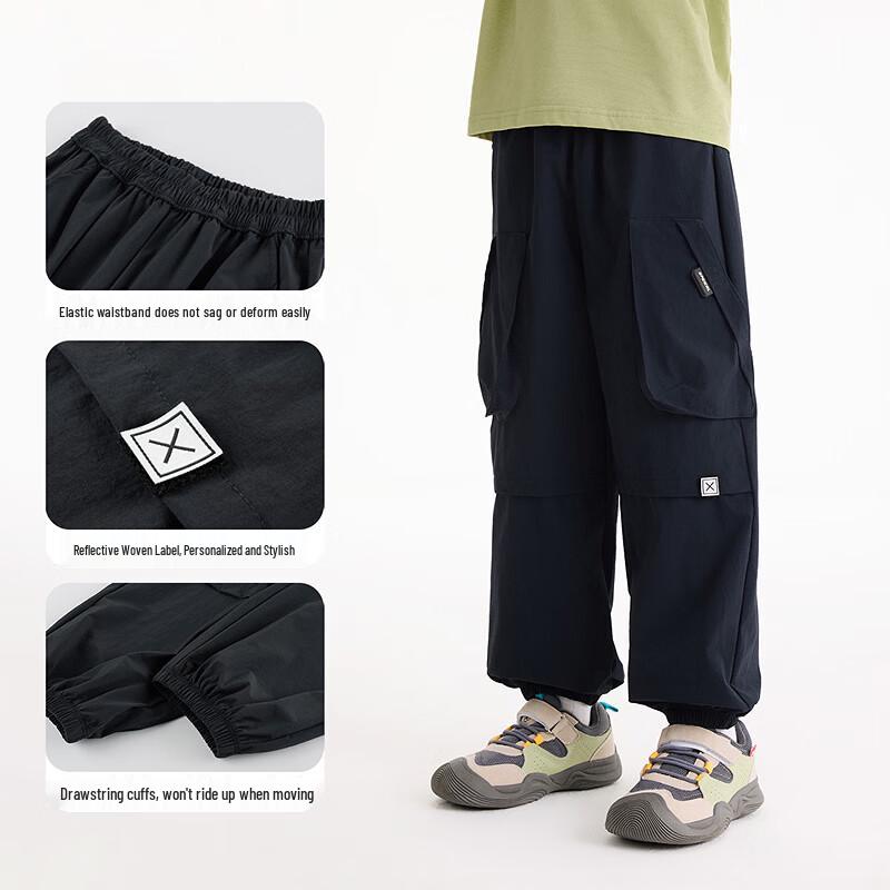 Boys' Large Pocket Cargo Jogger Pants