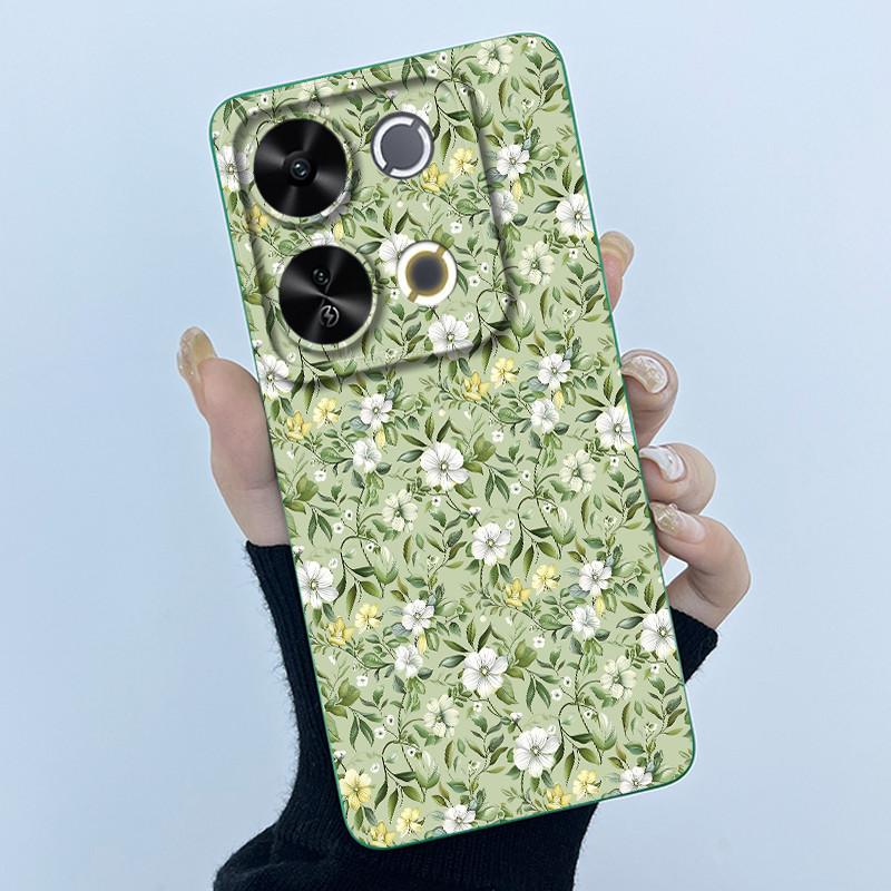 For Itel P65 P671L Etui Fashion Simplicity Oil Painting Floral Protective Phone Case For ItelP65 P 65 Coque Soft Silicone Covers