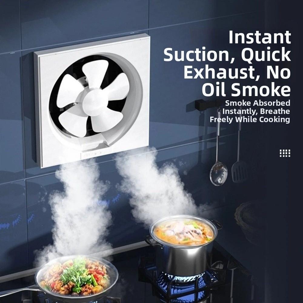 Two-way Wall Exhaust Fan with Power Switch Range Hood Fan Window Mounted Fan Basement