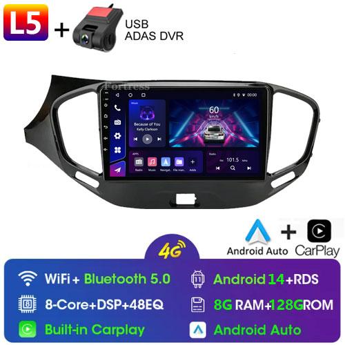 2 Din Android 12 Car Radio Multimedia Video Player For LADA Vesta Cross Sport 2015-2019 GPS 4G WIFI Stereo Carplay Auto QLED RDS