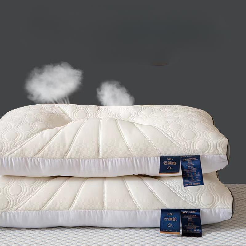 Pillow Non-collapse Pillow Core Pair 48x74cm Neck Pillow Adult Home Latex Pillow Fiber Pillow Core