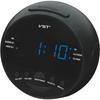 Dual Channel LED Clock Control Radio Alarm Clock with 2 Sets of Alarm Clock with Power Supply Multifunctional Radio