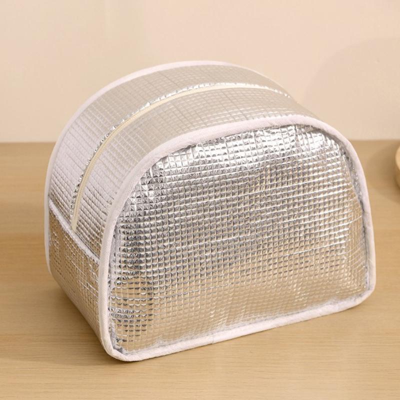 1pc- insulated lunch box bag thickened student portable lunch bag