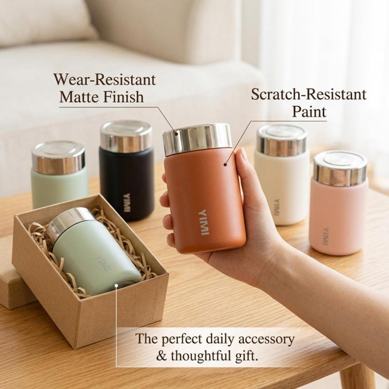 230ml Mini Stainless Steel 316 Thermos Mug Fashion Portable Pocket Vacuum Flask Coffee Tea Thermal Water Bottle Tumbler