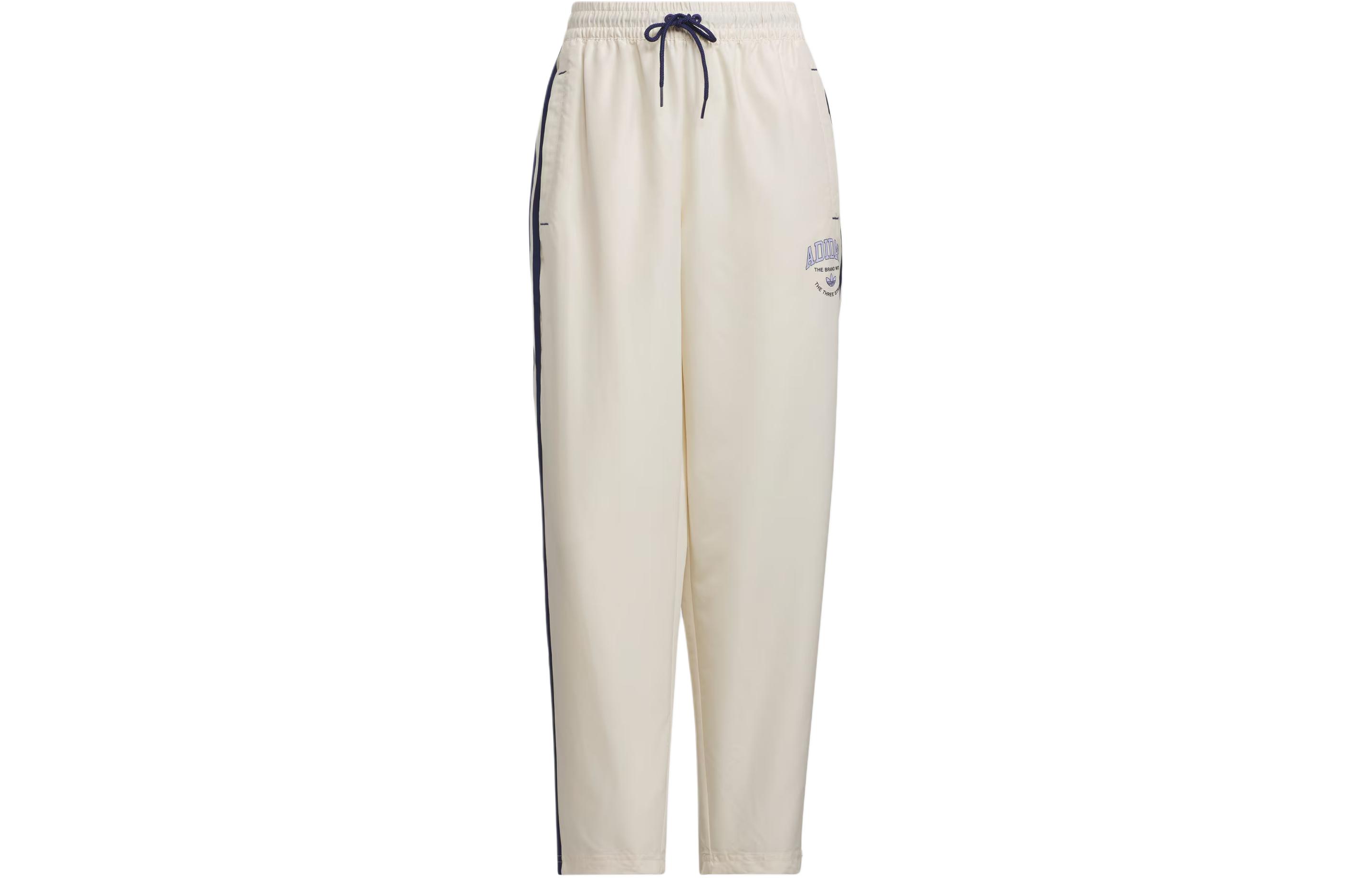 Adidas Originals Logo Twist Track Tracksuit Bottoms Knitted Sweatpants Women s Wonder White IW6290 M