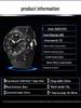 SANDA Men's Multifunction Waterproof Sports Watch