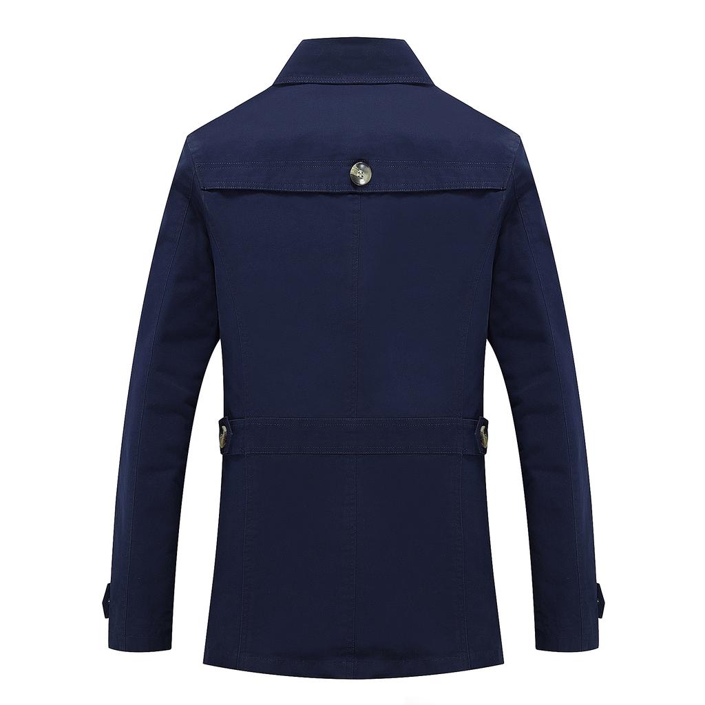 Pánská bunda z prané bavlny: Neformální jarní/podzimní módní kabát