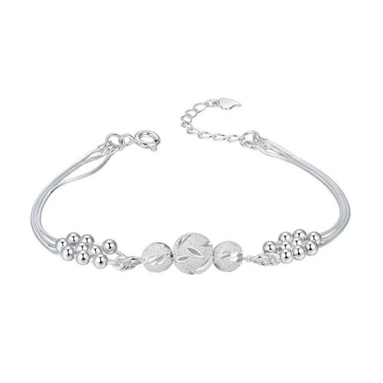 

Star Chain Bracelet Minimalist Star Beads Bracelet Multi Strand Chain Link Charm Dainty Bracelet Simple Jewelry Gift for Teens B