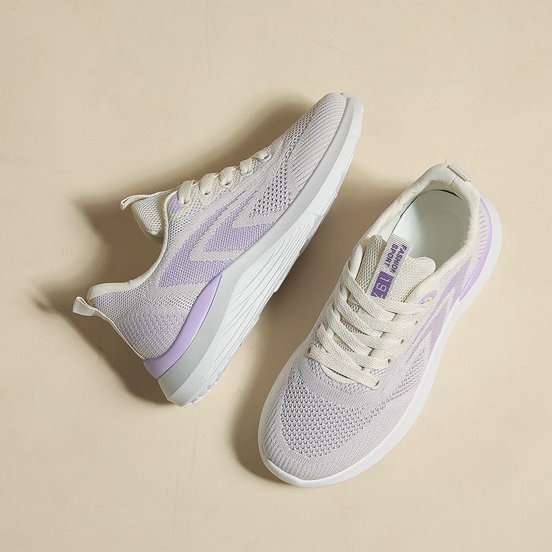 

2024 summer new casual fly-woven shoes versatile mesh breathable sports shoes women s shoes Korean version ins thin single shoes 35