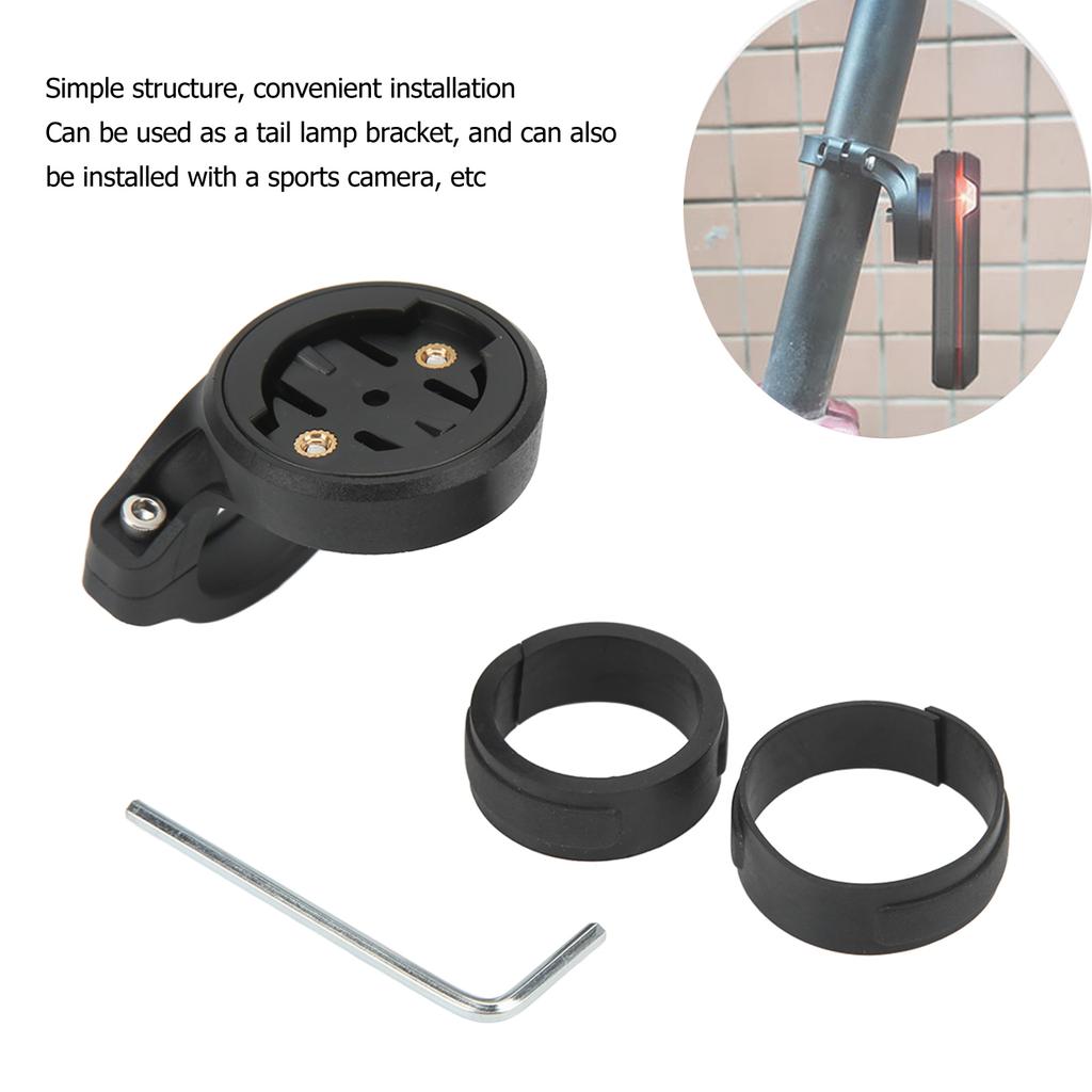 Bicycle Tail Lamp Bracket Plastic Light Bike Rear Light Holder Rack for Garmin Varia Edge 130 Bike Computer Small Tube