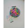 1000-piece Set of Multi-color Elastic Hair Ties, Simple and Elegant for Women's Daily Use. (Jar for Photography Only.)