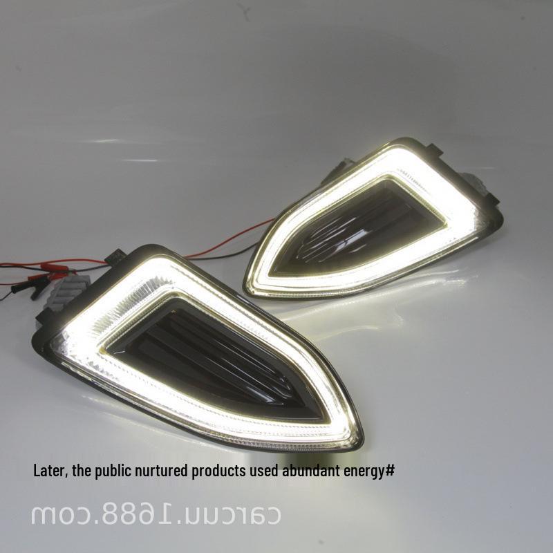 Dual-Color Square Daytime Running Lights for 2015-2018 Ford Edge