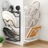 Punch Free Pot Lids Holder Carbon Steel Cookware Storage Shelf Cutting Board Storage Rack  Kitchen