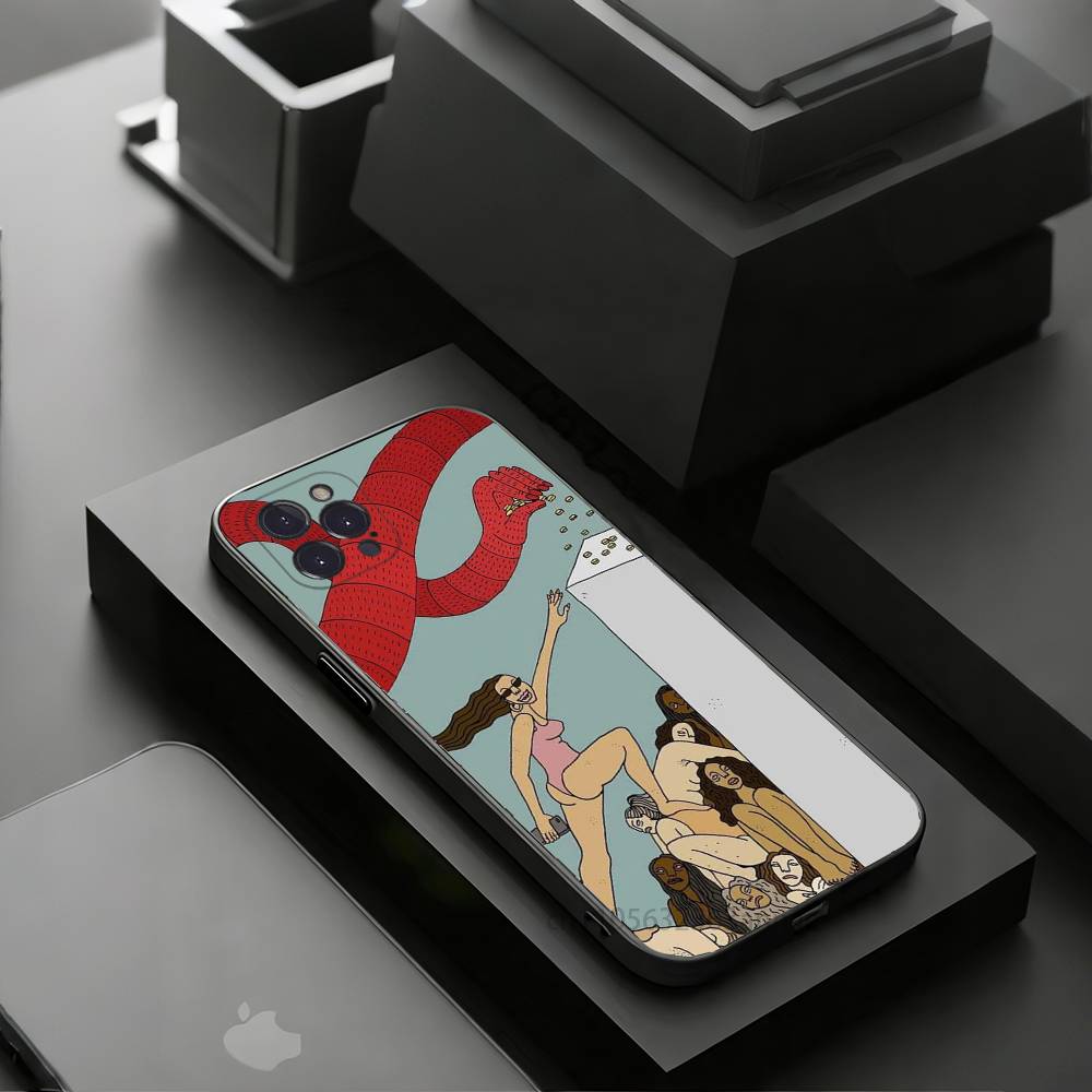 Polly Nor Art Phone Case For iPhone 17 16 15 14 13 12 11 Pro Xs Max Mini Plus Antislip Shockproof Hard