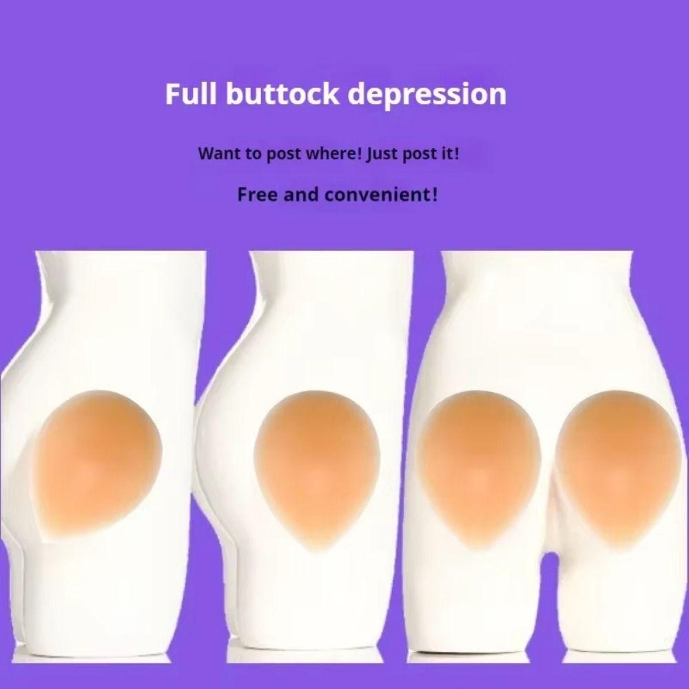 1Pair Natural Seamless False Hip Width Pad Hip Simulation Silicone Hip Up Sticker Wedding