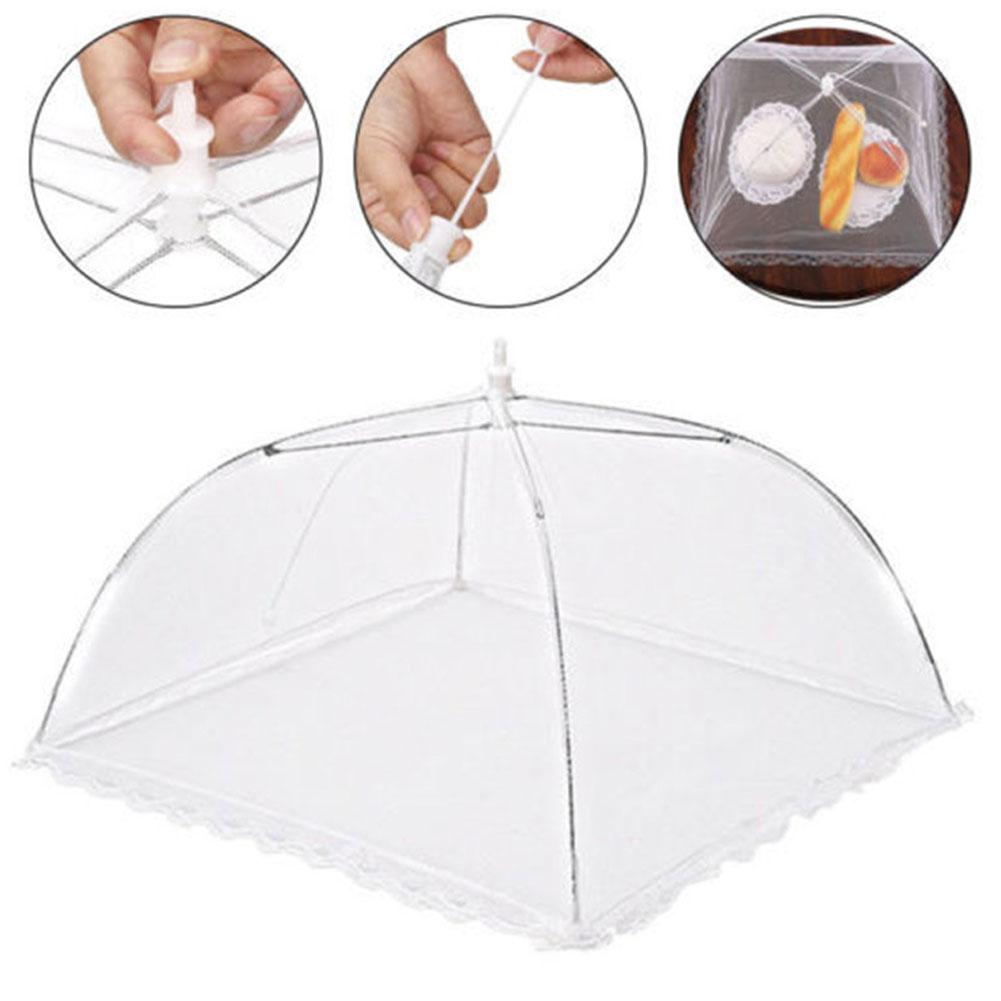 2pcs Foldable Table Food Cover Umbrella Anti Fly Mosquito for Picnics Grill Party