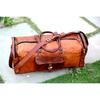 Große Vintage-Reisetasche für Herren aus echtem Leder, Reise-, Fitnessstudio- und Wochenend-Übernachtungstasche