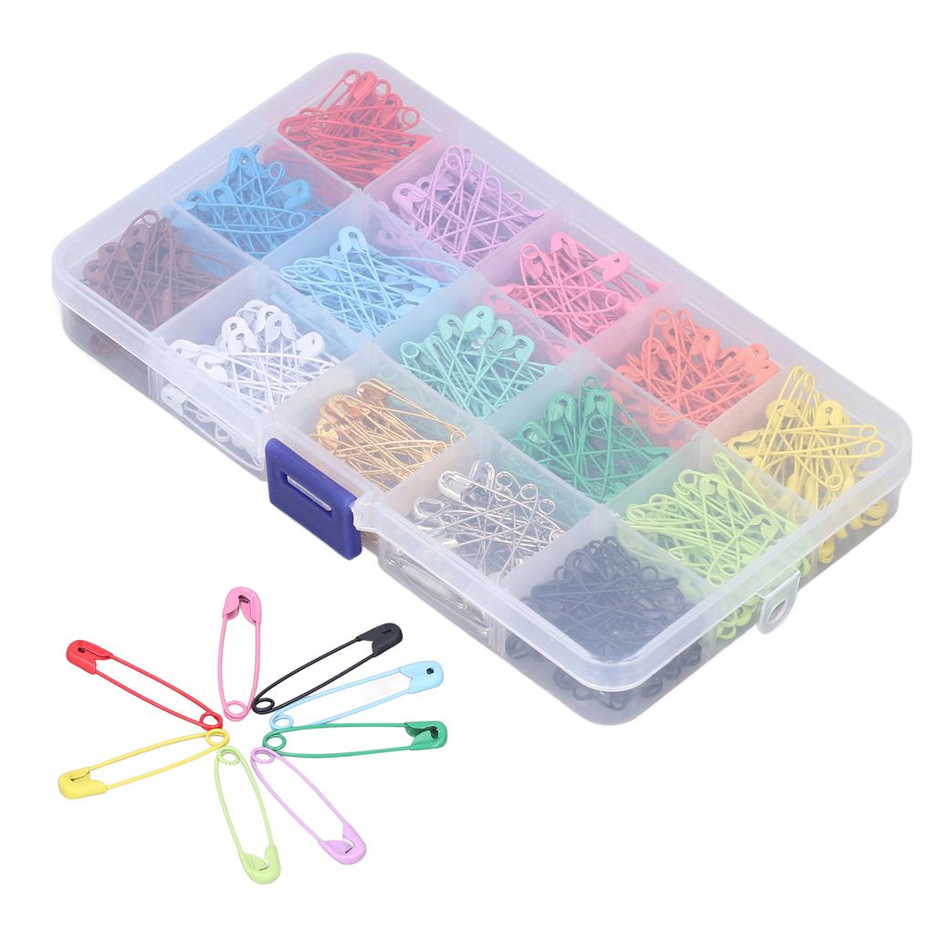 Safety Pins DIY Making Reliable Locking Design Glossy Bright Small Compact Sewing Accessories for