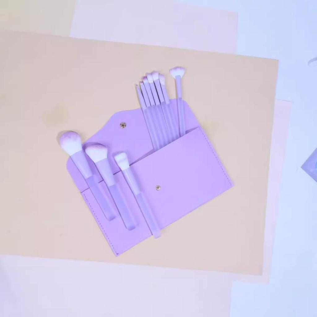 10-teiliges Candy Make-up Pinselset: Puder-, Rouge-, Lidschattenpinsel