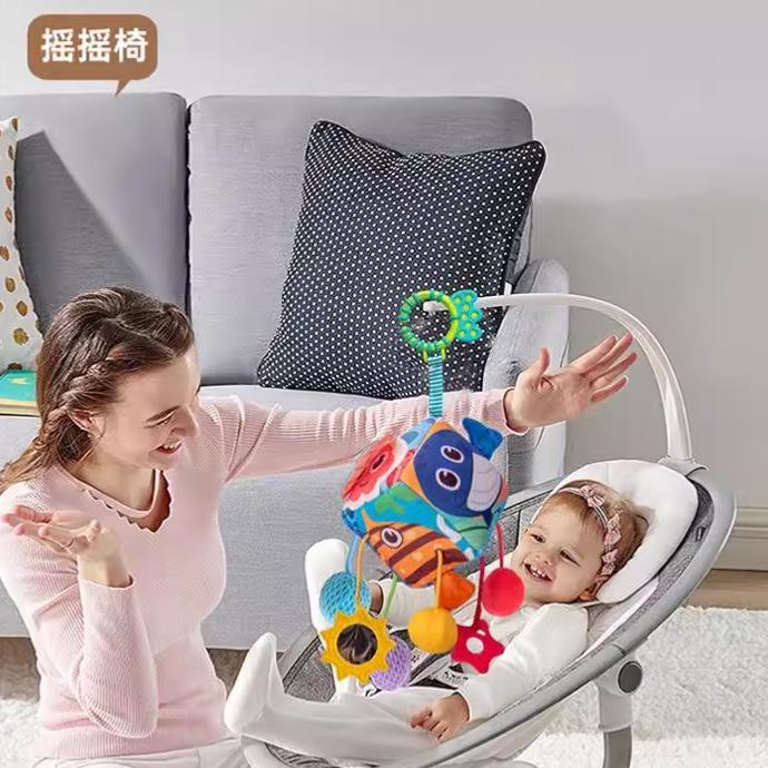 Baby Hanging Bed Bell Toy 0-1 Year Old Newborn Children Early Education Educational Puzzle Luck Baby Artifact 3 Months