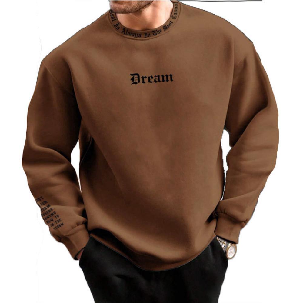 Felpe con cappuccio da uomo con stampa a lettere, tinta unita, a maniche lunghe, per allenamento all'aperto, fitness, casual, sportive