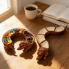Serving Tray with Dividers Dachshund Design 5 Section Storage Organizer Serving Tray with Compartments Set for Home Kitchen