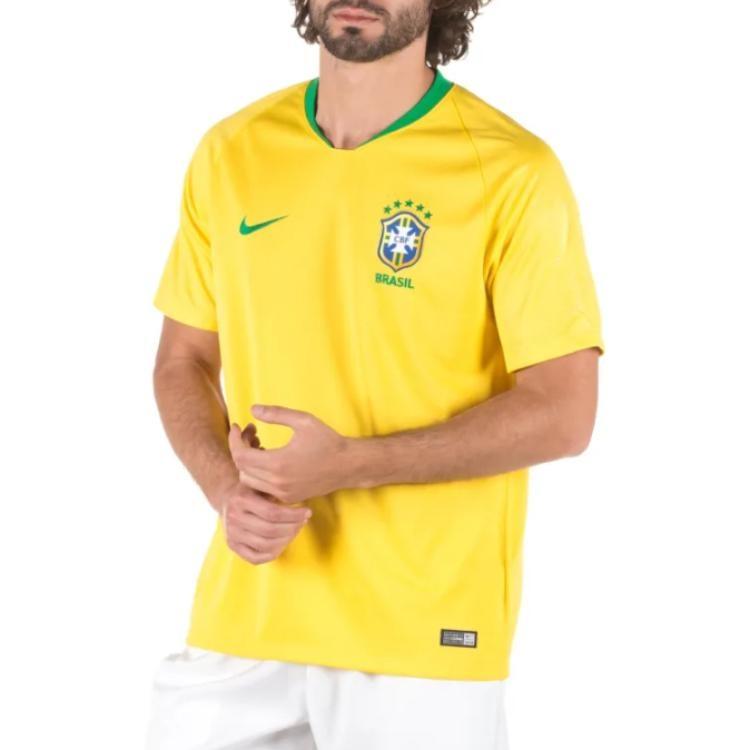 Nike Brasilien 2018 Heimtrikot Brasilien Fußballtrikot Fan Edition Gelb Herren 893856-749