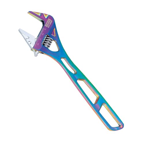 SK11 (SK11) SPIDER Wide Adjustable Wrench Rainbow Colored Titanium Wide Mouth Width 36mm SPD-36WMP