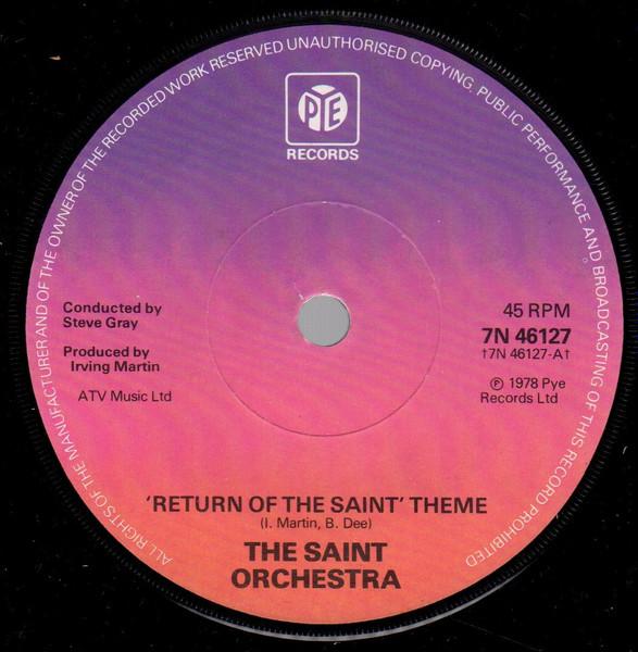 

7inch Record SAINT ORCHESTRA Return Of The Saint 7N46127 Pye Records 1978 UK Jazz Used