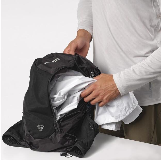 Backpack Salomon Active Skin 12 Black/metal (LC2177400)