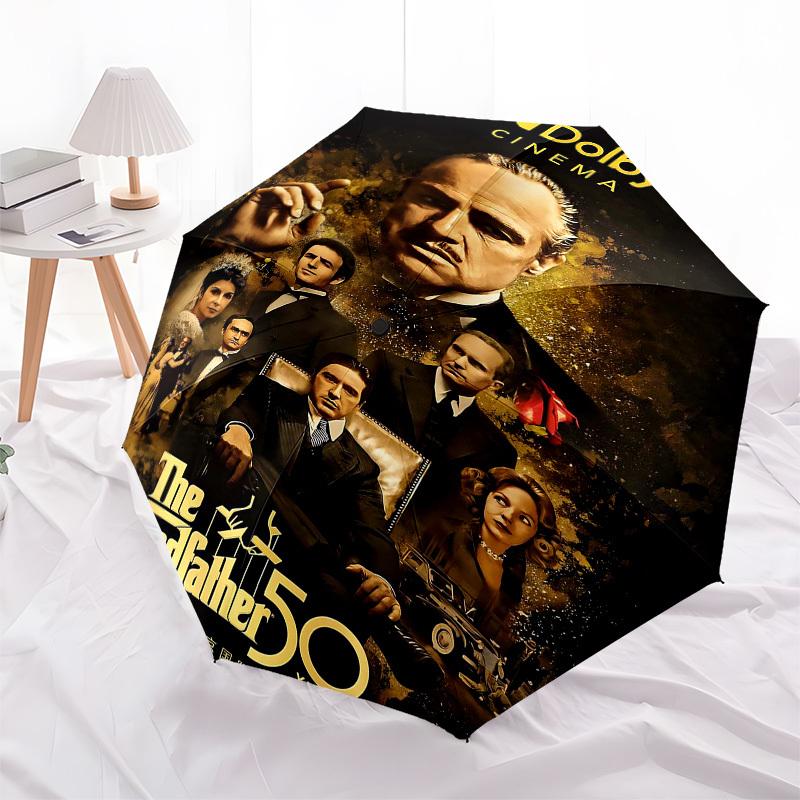 1pc Dolby Cinema The Godfather 50th AnniversaryOpen/Close Umbrella-Windproof, Compact Travel Umbrella, Sturdy 8-Rib Shaft, Outdoor Accessory1172