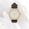 Fieldwork Women's Analog Watch with Black Leather Strap and Large Mylar Finish (PP011-2)