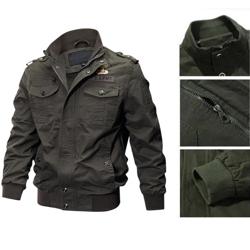 Men Winter Coats Thicker Jackets Balck Casual Winter Jackets High Quality Male Multi-pocket Cargo Jackets